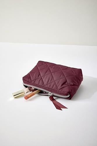 Performance Twill Cosmetic Makeup Organizer Bag - Raisin