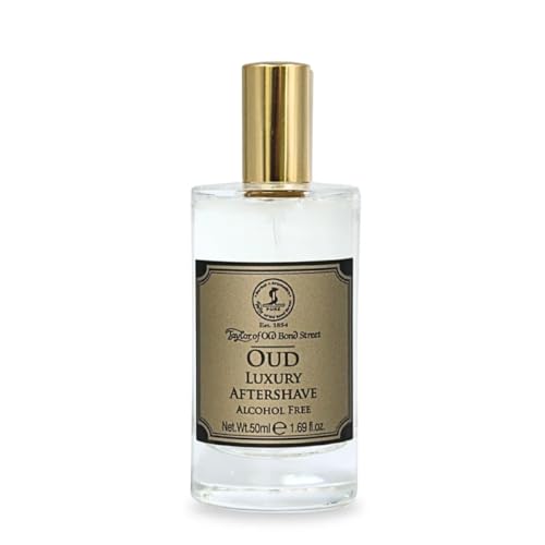 Oud Aftershave Lotion 50ml Alcohol-Free with Rose Saffron Fragrance