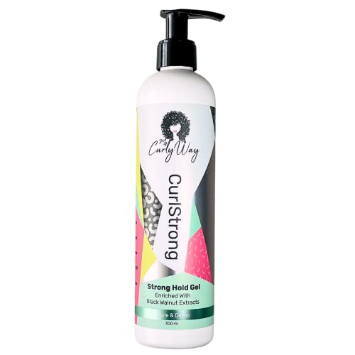 Strong Hold Curl Gel for Waves and Coils - Vegan, Humidity Resistant 10 oz