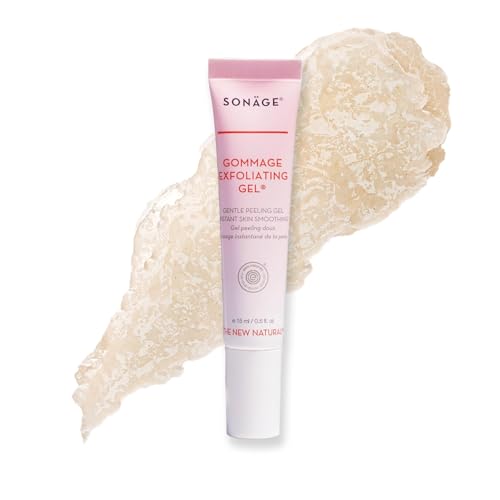 Sonage Gommage Exfoliating Gel | Gentle Face Scrub For All Skin Types | Non-Abrasive Dead Skin Cell Exfoliation