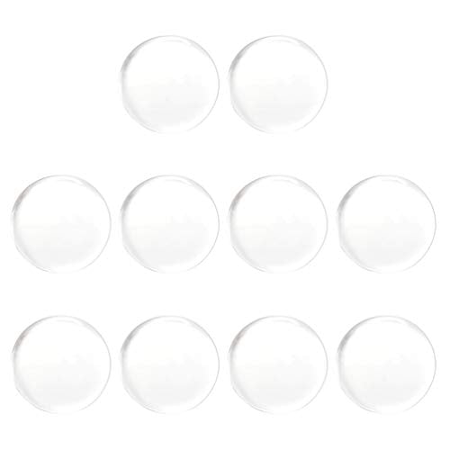 Beaupretty Transparent Round Silicone Eyelash Extension Pads 10Pcs Reusable Lash Pallet Grafting Tools for Beauty Salon Makeup