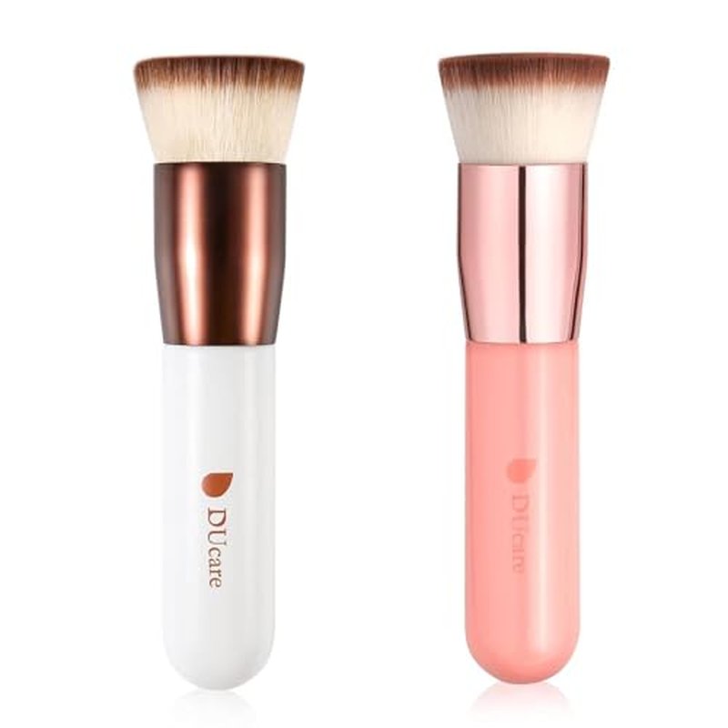 DUcare Flat Top Kabuki Foundation Brush 2pcs