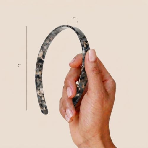 Ultracomfort Headband for Women - Pavlova Black, Non-Slip, Handcrafted