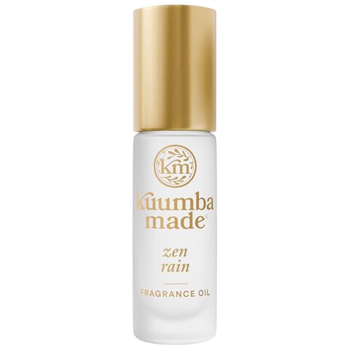 Kuumba Made Zen Rain Fragrance Oil, Long-Lasting Small-Batch Perfume Roller, Vegan, Alcohol-Free, 0.15 Fl Oz
