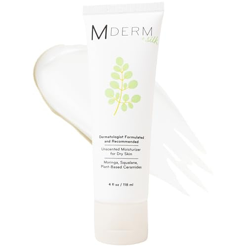 Moringa Body Moisturizer for Dry Skin | Dermatologist Created, EWG Verified, Fragrance Free, Safe for Sensitive Skin, Microplastic Free | Ceramides, niacinamide, + B-Silk¢â | 4.0 oz