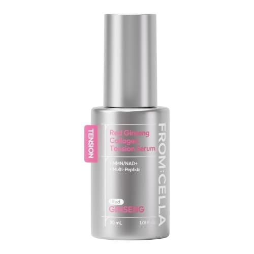 Korean Collagen Face Serum with Red Ginseng & Peptides - Anti-Aging & Firming, 1.01 fl oz