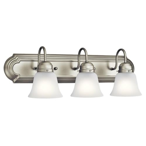 Kichler 3-Light Bathroom Vanity Light - Brushed Nickel 24 Inch