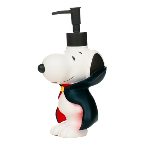 Peanuts Snoopy Vampire Soap/Lotion/Hand Sanitizer Resin Pump Dispenser, 14.81 Ounces, (Officially Licensed Product) by Franco Collectibles