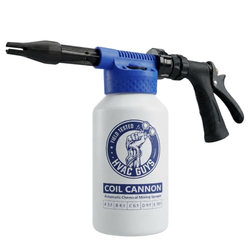 Coil Cannon Coil Cleaner Sprayer - Automatic Foaming & 5 Ratios - HVAC & AC Coil Cleaning
