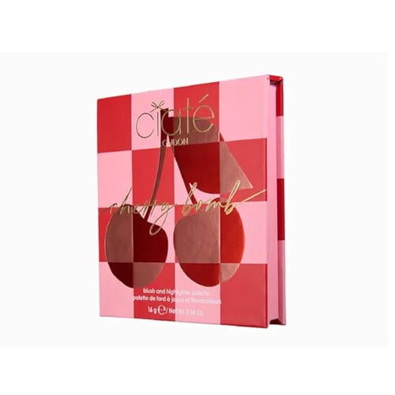 CIATE LONDON Cherry Bomb Blush and Highlighter Palette LIGHT MEDIUM (4 shades)