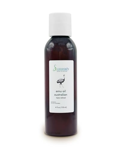 4 Fl Oz Emu Oil for Skin & Hair - Pure Moisturizer & Growth Stimulator
