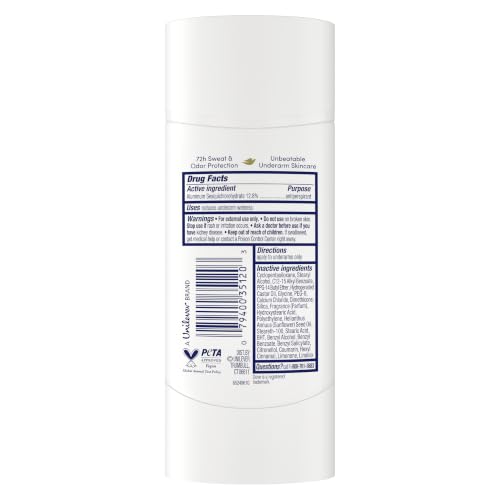 Dove Advanced Care Shea Butter Antiperspirant Deodorant Stick Pack of 4 - 2.6 oz