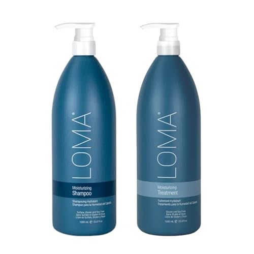 Loma Moisturizing Shampoo & Treatment Duo 33.8 Fl Oz - Nourishing Hair Care for Dry Scalp