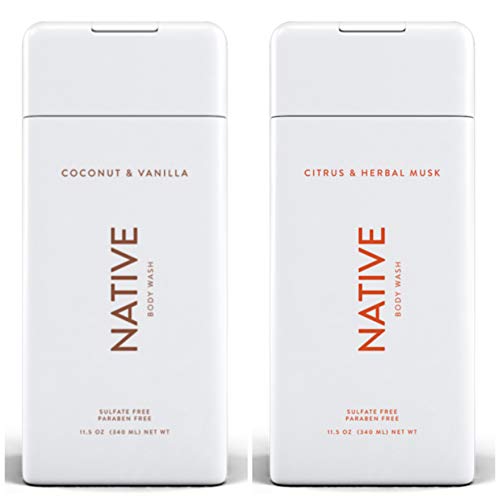 Birsppy Body Wash Bundle with Coconut, Vanilla, Citrus & Herbal Musk - 11.5 oz (340ml) Each