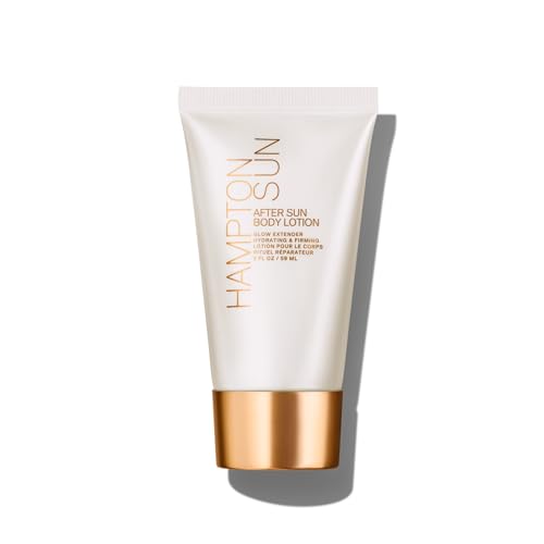Hampton Sun After Sun Body Lotion ? 2 oz. Travel Size | Hydrating & Firming Moisturizer with Hyaluronic Acid & Cocoa Butter | Soothes, Nourishes & Prolongs Sun-Kissed Glow | Lightweight, Smooth Finish