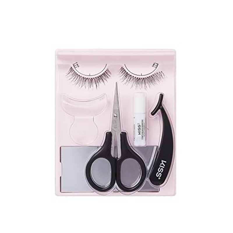 KISS Lashes True Beginner's All-In-One Lash Extensions Kit, 1 Pair (Pack of 2)