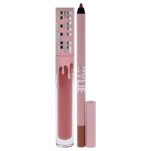 Matte Lip Kit - 808 Kylie by Kylie Cosmetics for Women - 2 Pc 0.10oz Matte Liquid Lipstick, 0.039oz Lip Liner