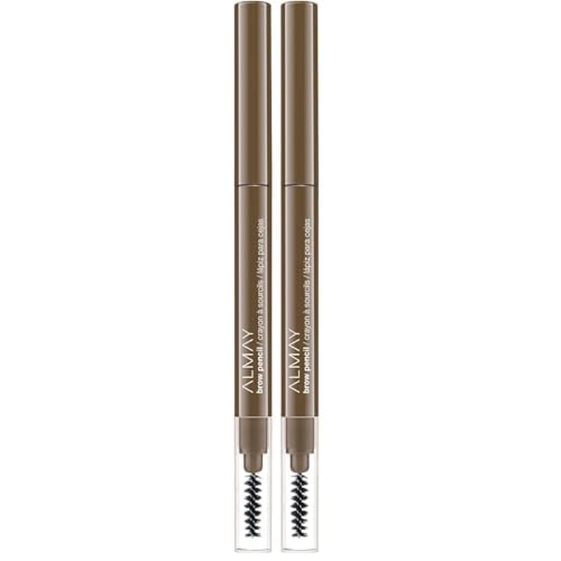 Almay Eyebrow Pencil with Spoolie Brush, Easy to Achieve Brows, Hypoallergenic, Taupe, 0.01 Oz (Pack of 2)