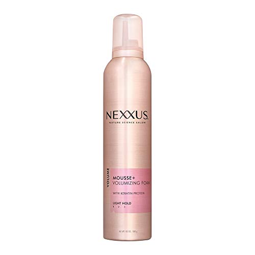 Nexxus Mousse Plus Unscented Volumizing Foam 10.6oz Pack of 2 - Light Hold, Keratin Enriched