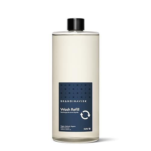Skandinavisk HAV ¡®Sea¡¯ Hand & Body Wash Refill, Scent Notes: Salt Spray and Sea Kelp, Hawthorn and Beach Rose, 33.8 oz.