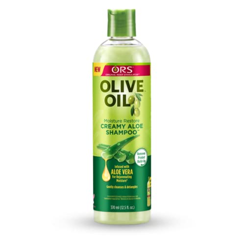 ORS Olive Oil Exotic Scalp Oil 4.3oz, Moisture Restore Creamy Aloe Shampoo, Strengthen & Nourish Replenishing Conditioner