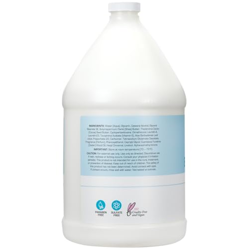 Ginger Lily Farms Rain Water Scent Body Lotion 128oz - Nourishing Moisturizer, Vegan & Cruelty-Free, Large Refill Bottle