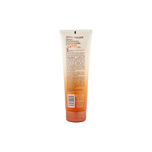 GIOVANNI 2chic Ultra-Volume Conditioner - Daily Volumizing Formula with Papaya & Tangerine Butter, Promotes Weightless Control for Thin Hair, No Parabens, Color Safe - 8.5 oz
