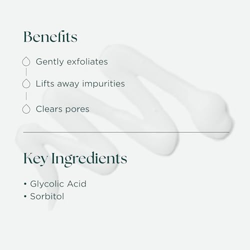 Marini SkinSolutions Bioglycolic Face Cleanser - Gentle Resurfacing Facial Wash with Glycolic Acid - Non Foaming, Non Irritating - Cruelty Free - Made in the USA - 6 fl oz