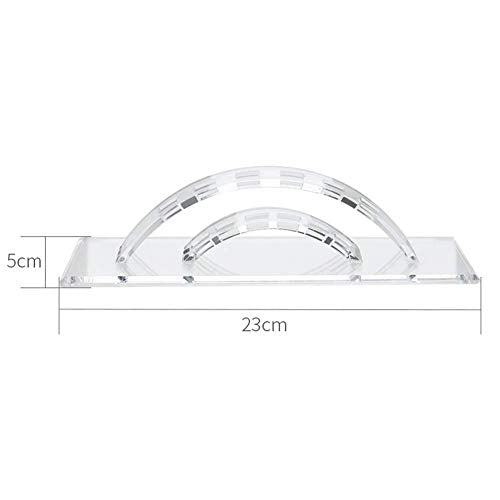 BNP Tweezers Display Stand Durable Acrylic Eyelash Extension Tools Holder Tweezer Transparent Scraper Organize Rack 6 Holes White