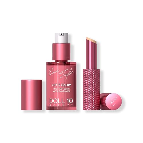 DOLL 10 Erica Taylor Let's Glow Duo Brightening Serum & Under Eye Balm Set - Fair to Medium