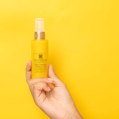 SPA CEYLON True Turmeric Vitamin C Glow Anti Pollution Gel Facial Masque | Natural Exfoliation | Face Mask | Skin Care | Hydrating