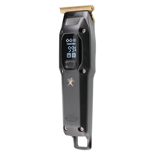 Cutting Edge T-Blade Trimmer for Men, Dual Speed with Turbo Boost T-Blade Trimmer with 6 Guide Combs, LED Display, Rechargeable 80 Minute Run-Time, Hypoallergenic Bump-Free & Irritation-Free