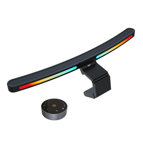 Matte Curved Monitor Light Bar with RGB Backlight and Wireless Remote Control