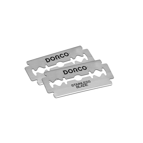 DORCO ST300 Platinum Double Edge Razor Blades | 100 Blades (1 Box)