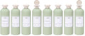 Green Plastic Refillable Travel Shampoo & Conditioner Bottles - 13.5oz Pack of 2