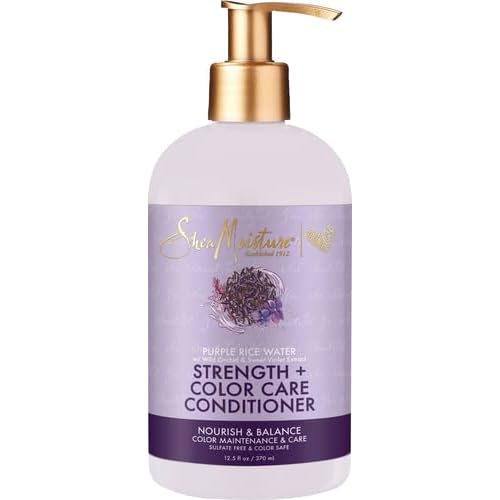 SheaMoisture Strength + Color Care Conditioner Purple Rice Water 13 oz