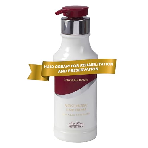 Black Caviar Hair Cream with Silk Protein & Antioxidants - Nourishing Styling & Shine 400ml