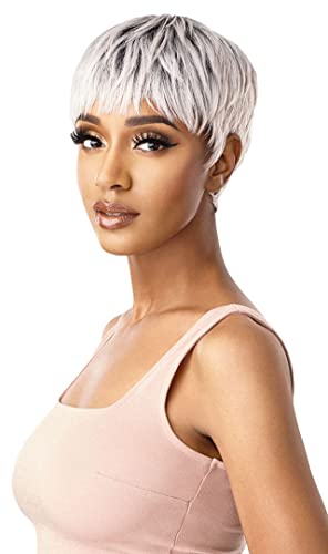WIGPOP Outre Full Wig Nola - Off Black 1B, Heat-Resistant Synthetic Wig