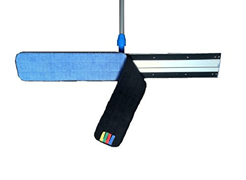 48-Inch Commercial Microfiber Mop Kit with Telescopic Handle & Pads