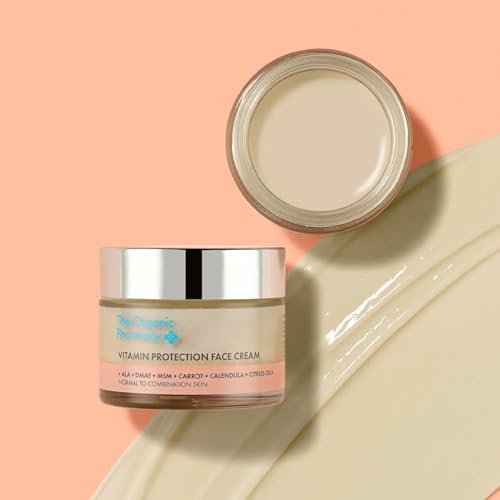 The Organic Pharmacy Vitamin Protection Face Cream, 50ml, Normal to Combination Skin, with Carrot and Calendula