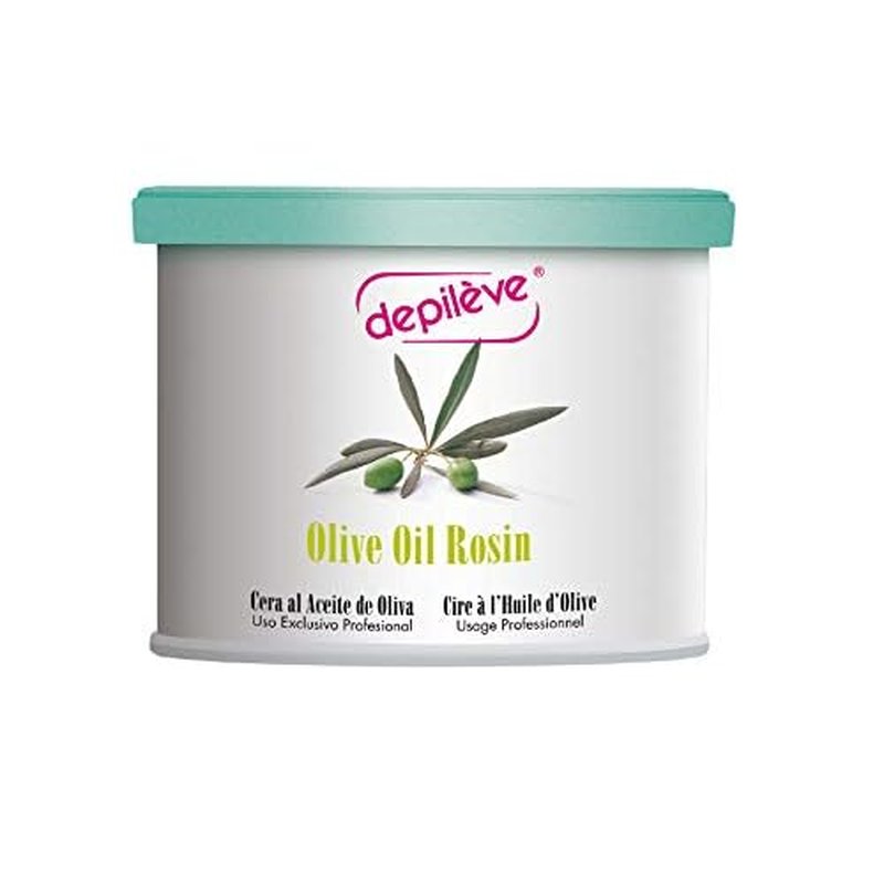 Depileve Strip Wax for Hair Removal - Olive Oil Rosin Wax 14 oz - Ideal for Dry and Suntanned Skin