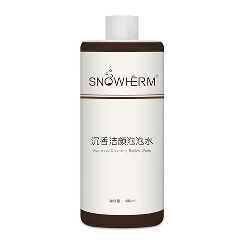ELitzia Oxygen Bubble Machine Special 400ml/13.5Fl.oz Agilawood Beauty Bubble Solution for Deep Facial Cleaning Moisturizing and Oil Control Water Element Essence Bubble Liquid ETD063(Agilawood)