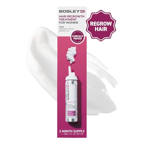 Women Hair Regrowth Treatment Foam - Minoxidil 5% Extra Strength, No-Drip, Fast Absorbing, 2-Month Supply