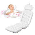 Naposeuo 51x16 Inch Full Body Bath Pillow with Mesh Laundry Bag - White, 5D Air Mesh, Quick Drying, Non-Slip Support Cushion