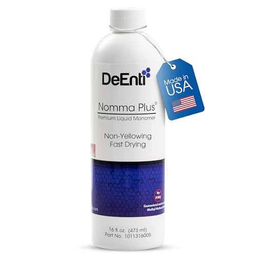 DeEnti Nomma Plus 16oz Acrylic Monomer Liquid EMA for Nails – Non-Yellowing, Quick-Dry Formula