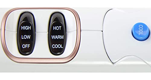 Conair White Travel Hair Dryer - Foldable, Double Ceramic, 1875W, Compact