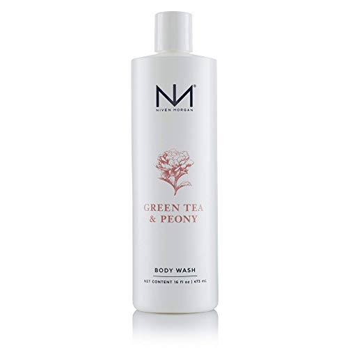 Niven Morgan Green Tea & Peony Body Wash 16 Fl Oz - Invigorating Fragrance