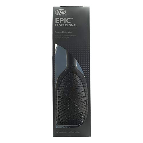 Wet Brush Deluxe Detangler Hair Brush - Black, Pack of 2