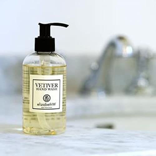 Elizabeth W Vetiver Hand Wash - 8oz Botanical Body Wash with Earthy Scent