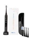 PRO-SYS VarioSonic Plus+ Sensitive Electric Toothbrush Black - Rechargeable with Pressure Sensor & Timer